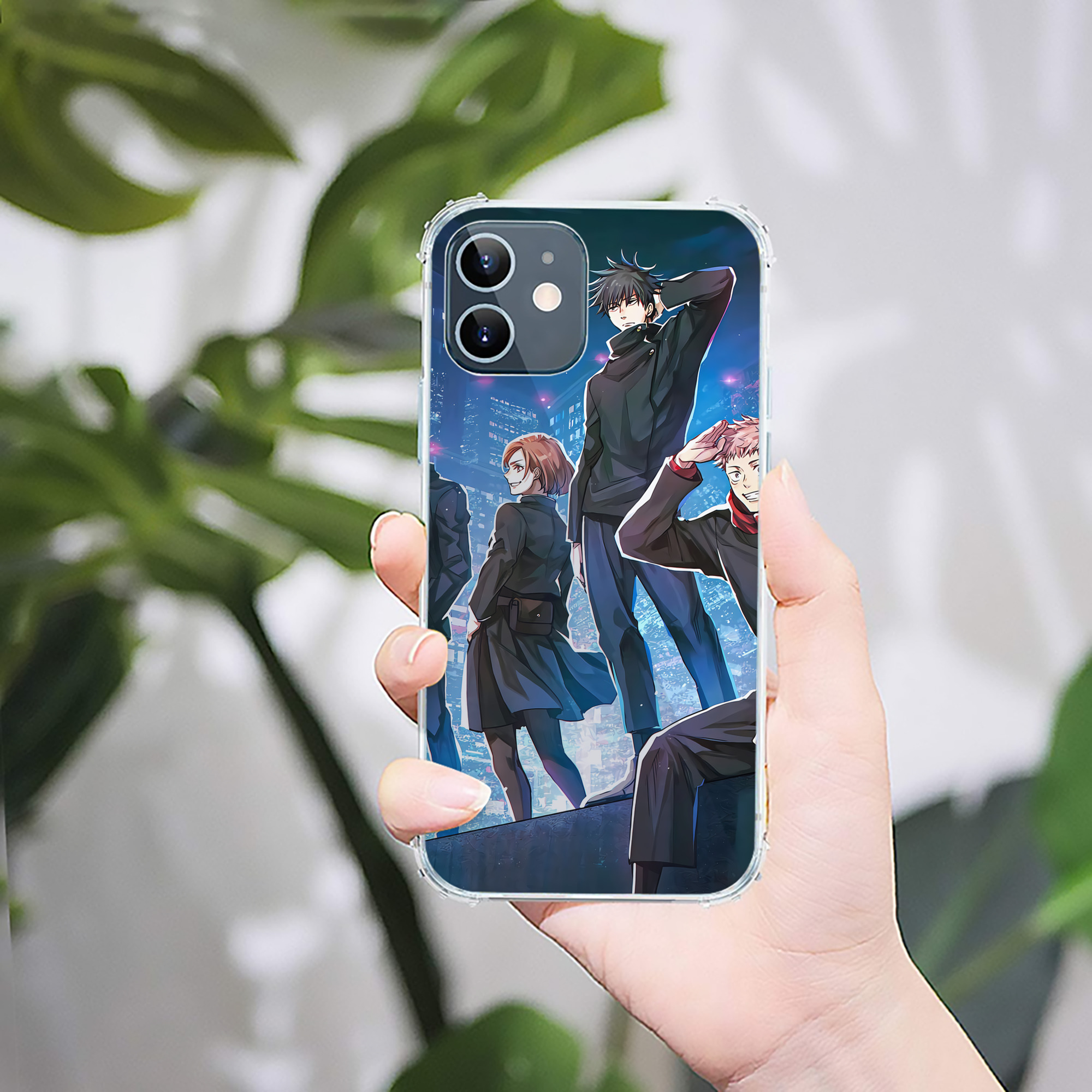 （画像用） 呪術廻戦 Jujutsu Kaisen 【iPhone 12シリーズ対応】透明スマホケース（クリアソフトケース）